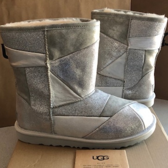 classic short ii metallic patchwork boot